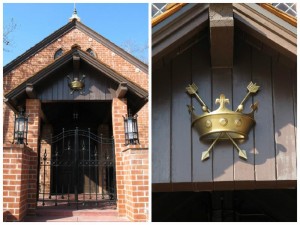 New Crown and Arrows  adorn the Chapel Facade Entrance Gate