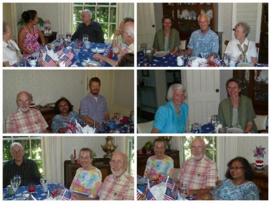 Brunch at the Hennacy Home with Beverly Brown, Natalia Huryn, Jim Longthorne, Julie and John Quinn, Anne Sirimane, Patty and Brad Thurlow, and hosts Marguerite and Hal Hennacy