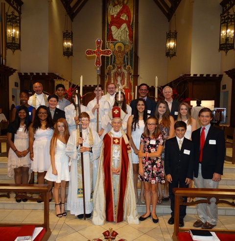 Confirmation Class 2015 with Bishop Suffragan Mary Glasspool