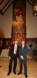 Robert Hovencamp, St. Edmunds Music Director and organist with Martin Chalifour